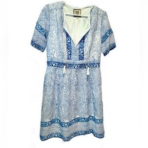 BELL Silk Cotton Voile Mini Dress